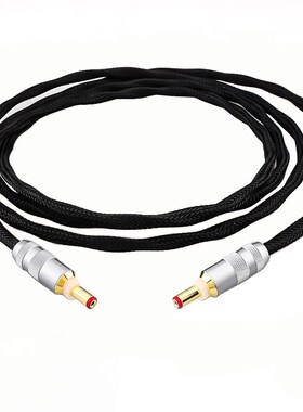 优选特氟龙镀银升级线航空头GX16-2芯转5.5*2.1/2.5发烧DC直流电