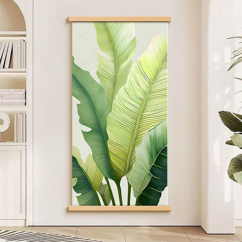 优选家大业大挂画奶油风玄关挂墙装饰画走廊过道绿植墙画背景墙壁,家居饰品,现代装饰画,淘宝优惠券,粉丝福利购,淘宝优惠卷