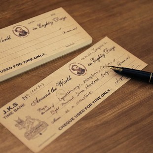 优选九口山 环游地球八十天 时间支票便签本 时间管理 目标管理