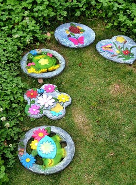 优选户外花园汀步石踏脚石庭院防滑户外垫脚石草坪石铺路石地砖踏