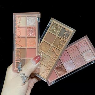 sweetmint眼影盘大地色哑光小众品牌平价学生2022年新款日常淡妆