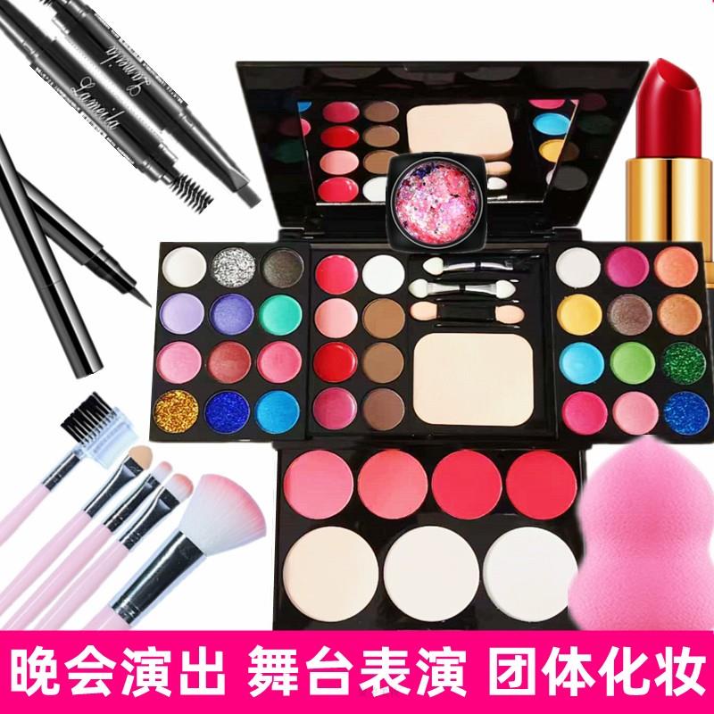 舞台妆化妆品39色珠光眼影盘六一儿童节幼儿园学生彩妆腮红表演出
