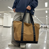 单肩便携行李袋女超大容量通勤托特包女士运动健身包男运动健身包