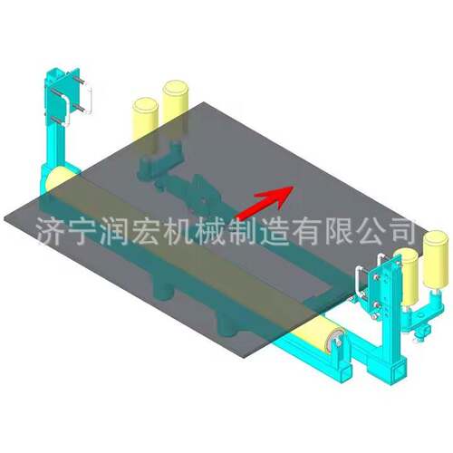 矿用皮带动态纠偏装置 B1200输送带调心托辊架机械结构自动调偏器