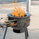 农村柴火柴火炉灶户外r野营炉子野餐炉具焚火架炉灶柴火野外新款