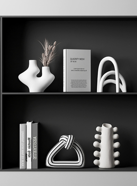 现代极简软装饰品艺o术摆件高级感电视柜客厅酒柜高档家居摆设