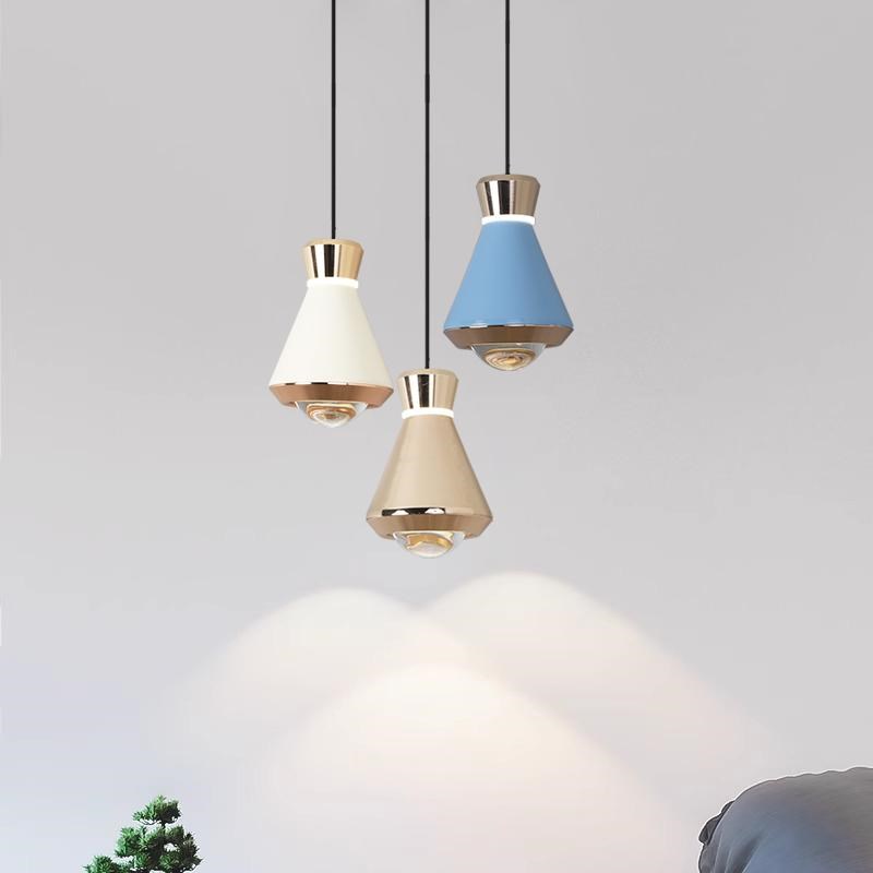 新款高级感卧室床头小吊灯现代简约轻奢创意个性艺术主卧长吊线灯