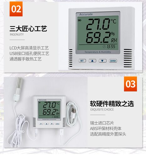 TH11A温湿度变送器大屏u内室传感器4-20mA高精度防雨雪工业级