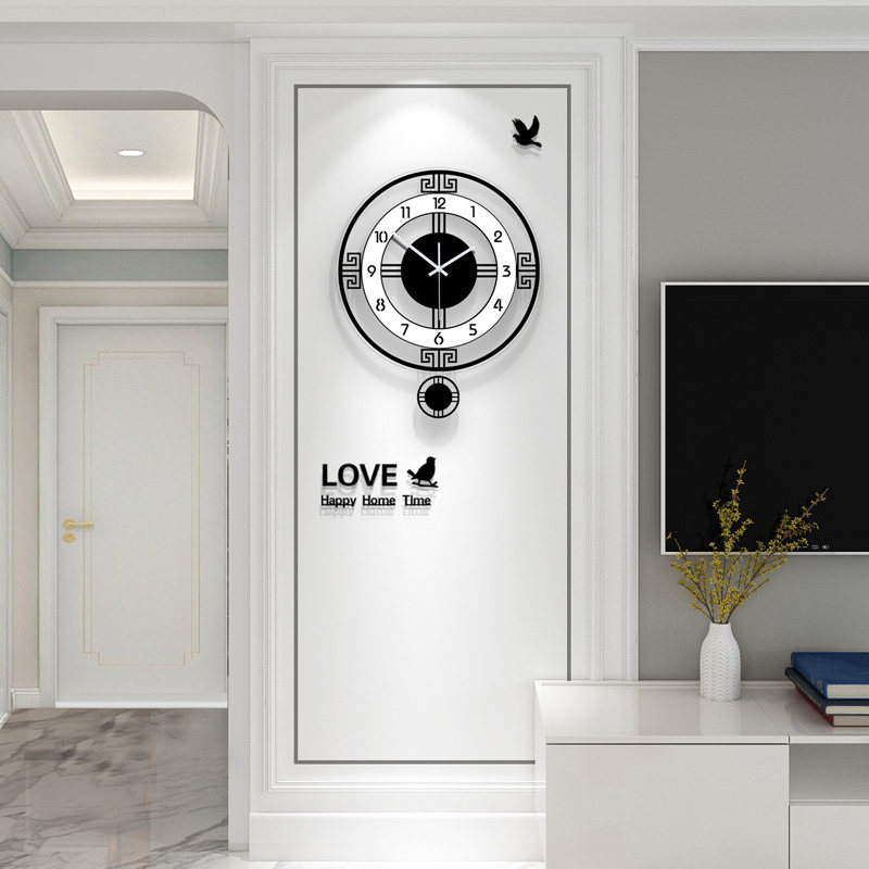 雅刻丽挂钟客厅欧式静音r创意现代简约大气时钟装饰艺术时尚石英