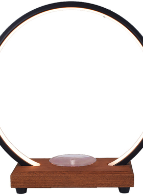 创意灯圈底座中式鱼缸流水器摆件客F厅办公室店铺新年节日桌面礼