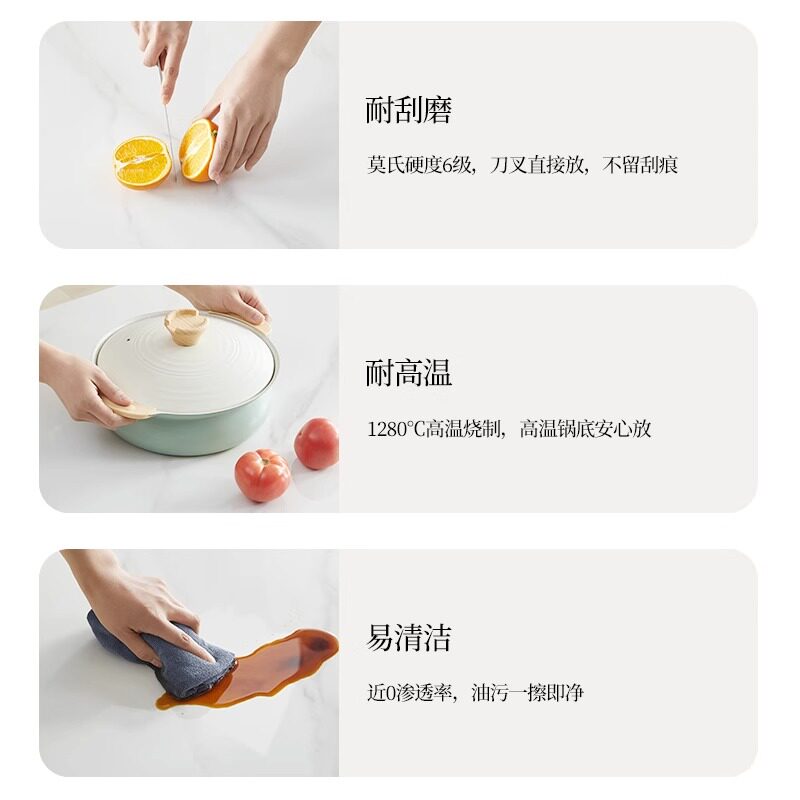 双虎大理石餐桌轻奢高端2023家用现代G小户型岩板客厅吃饭桌子211