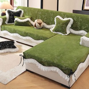 通用2025新款 简约沙发垫四季 轻奢坐垫盖布巾木皮直排沙发套罩全包