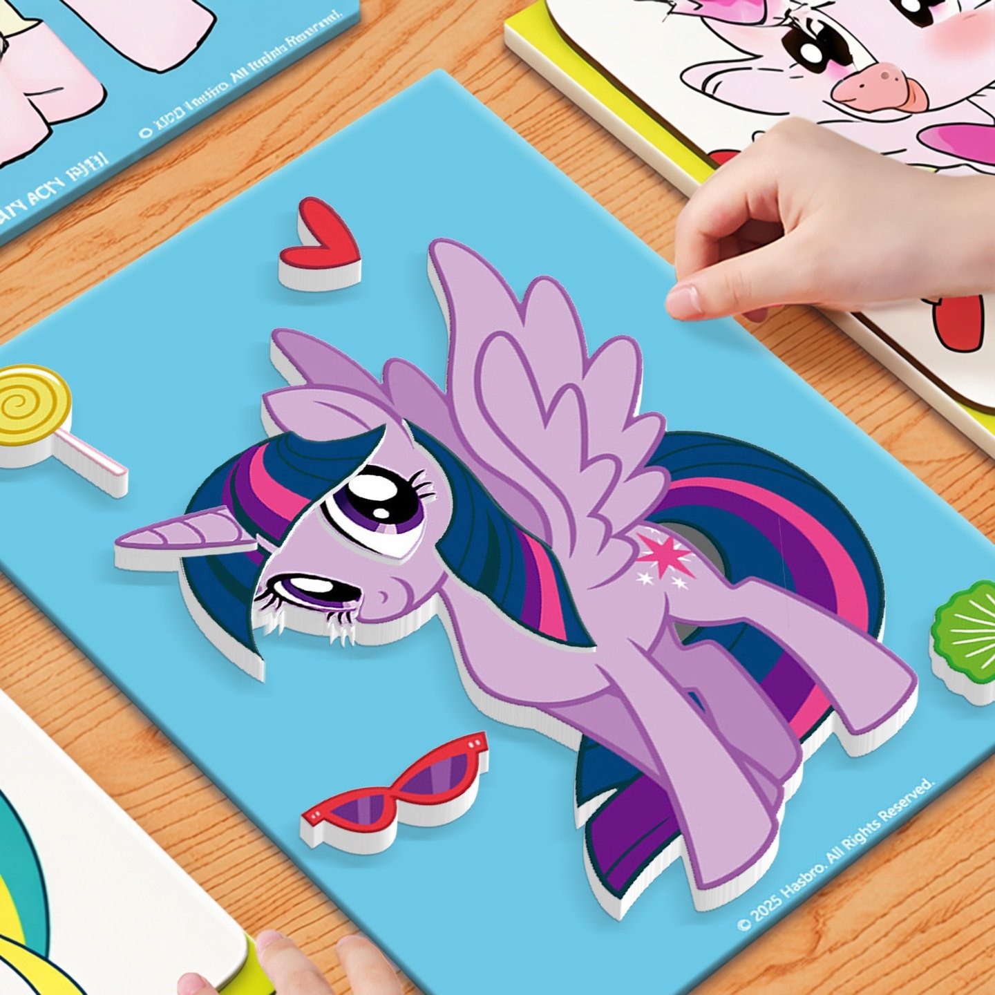 小马宝莉EVA贴画儿童立体手工DIY益智拼图拼板创意粘贴玩具新年