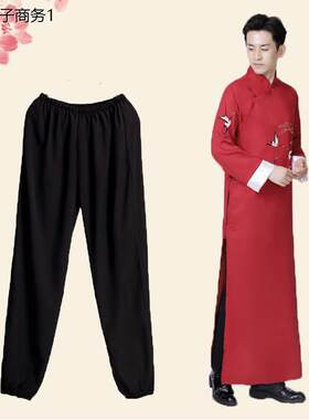 相声服灯笼裤薄款束脚大