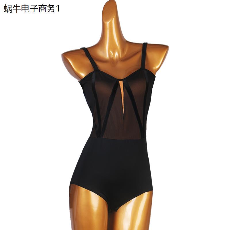 新品吊带拉丁舞上装连体