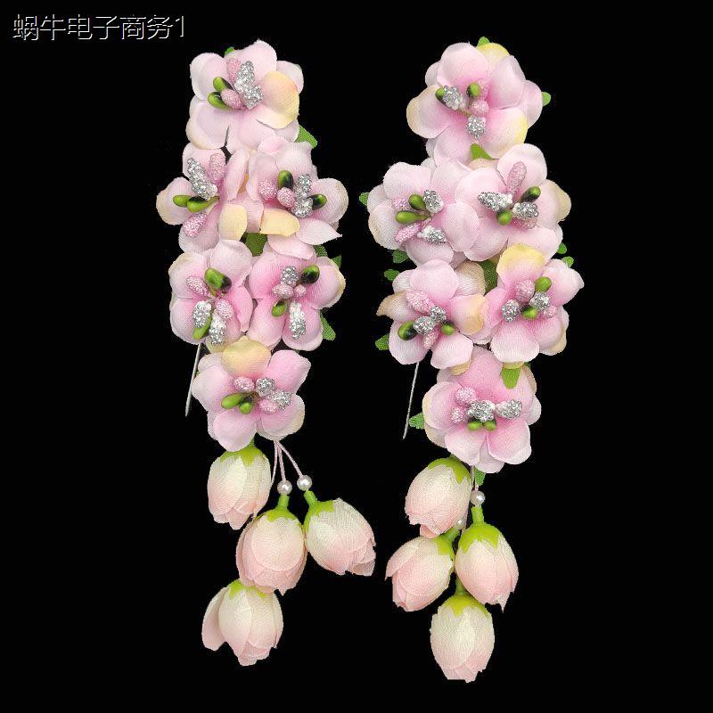戏曲鬓花绢花耳边花头饰