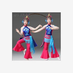 新款俏花旦儿童古典舞蹈服心有翎兮戏服小花旦演出服京剧表演服装