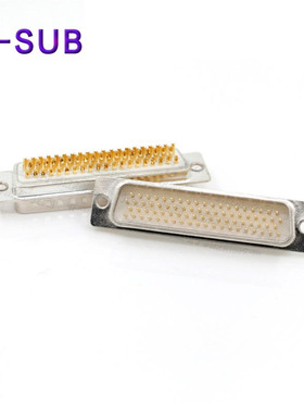 D-SUB车针HDB78P DB78P公端车针三排焊线式白胶镀金连接器