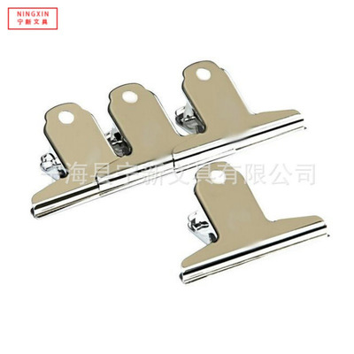 批发供应金属夹100mm山行夹 铁夹子 圆形票夹 人字夹 磁力夹