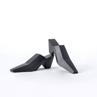 大千现代风格衣帽间道具装饰品创意树脂摆件 概念鞋子鞋履鞋模道