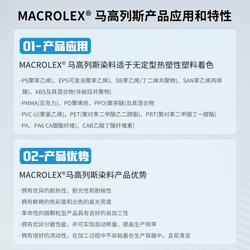 LANXESS朗盛进口塑料色粉 蓝RR  溶剂蓝97耐高温耐候染料