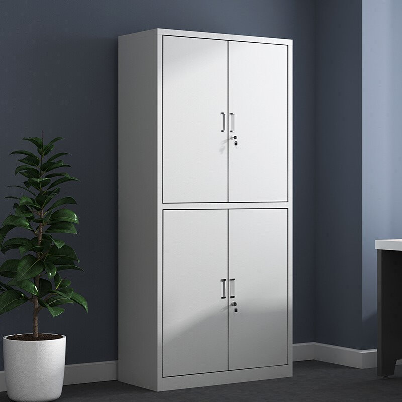 通双节文件柜钢制带锁资料柜财务凭证柜档案柜书柜储物柜铁皮柜子