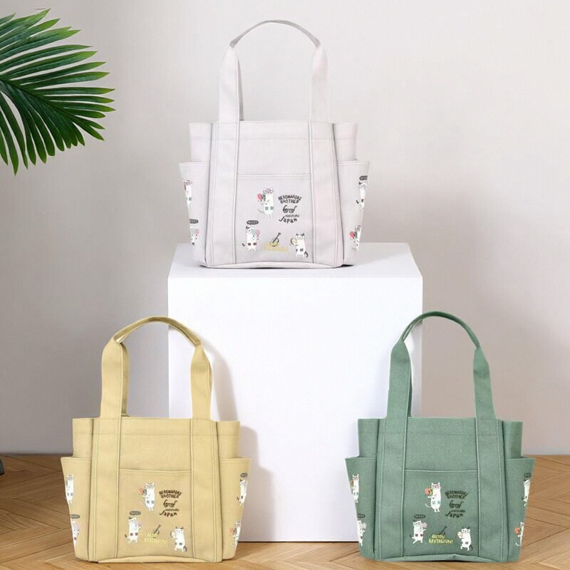 日本满印露西保罗手提托特包宝妈