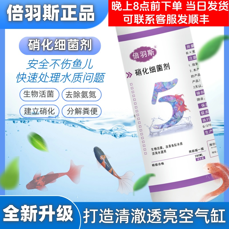 倍羽斯5号观赏鱼高浓缩硝化细菌