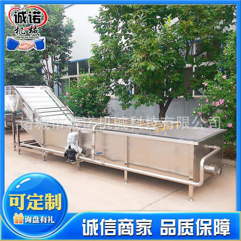 葵辣椒清洗秋流水线 KNK球生菜果蔬气泡清流洗水线胡萝卜清洗 机
