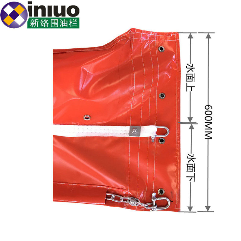 批发WGV600 固体浮子PVC围油栏河道水面油污漂浮物拦截围油栏