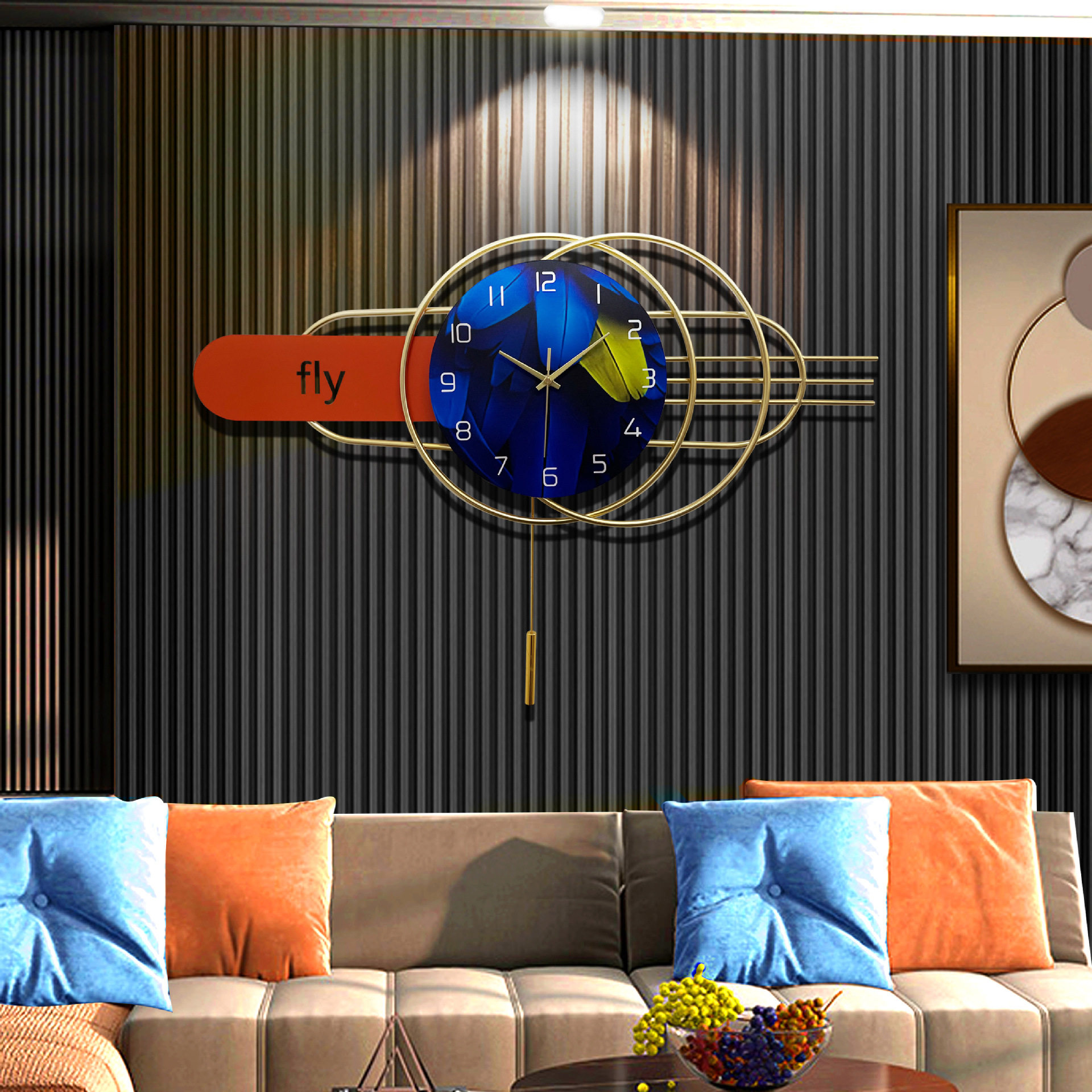 创意挂钟客厅现代简约钟表家用餐厅大气时尚