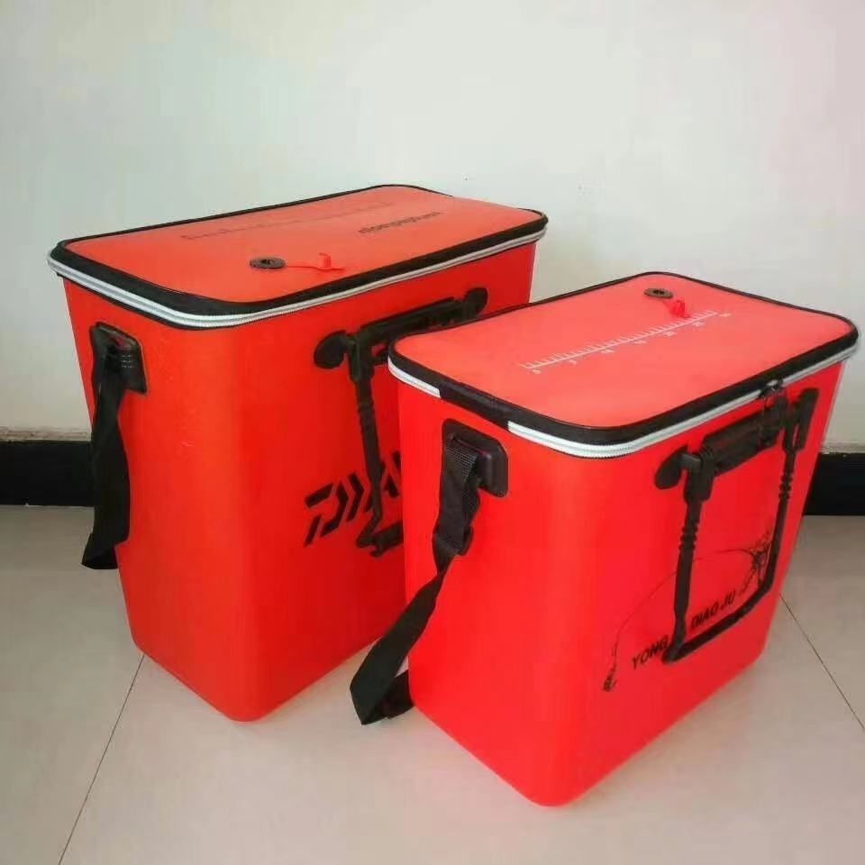 超厚一体成型钓鱼桶加厚一体防水鱼护桶活鱼桶带插兜侧杆威东