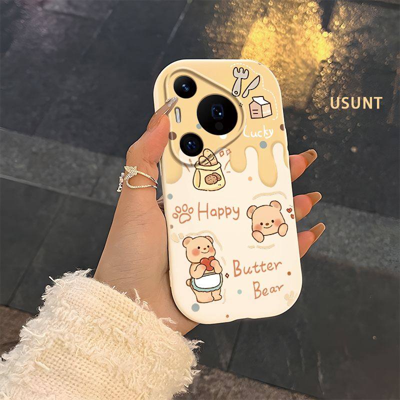 开心小熊华为p70手机壳新款华为Pura70全包硅胶适用华为p70pro女Pura70pro日韩可爱卡通软壳保护套网红防摔,3C数码配件,手机保护套/壳,淘宝优惠券,粉丝福利购,淘宝优惠卷