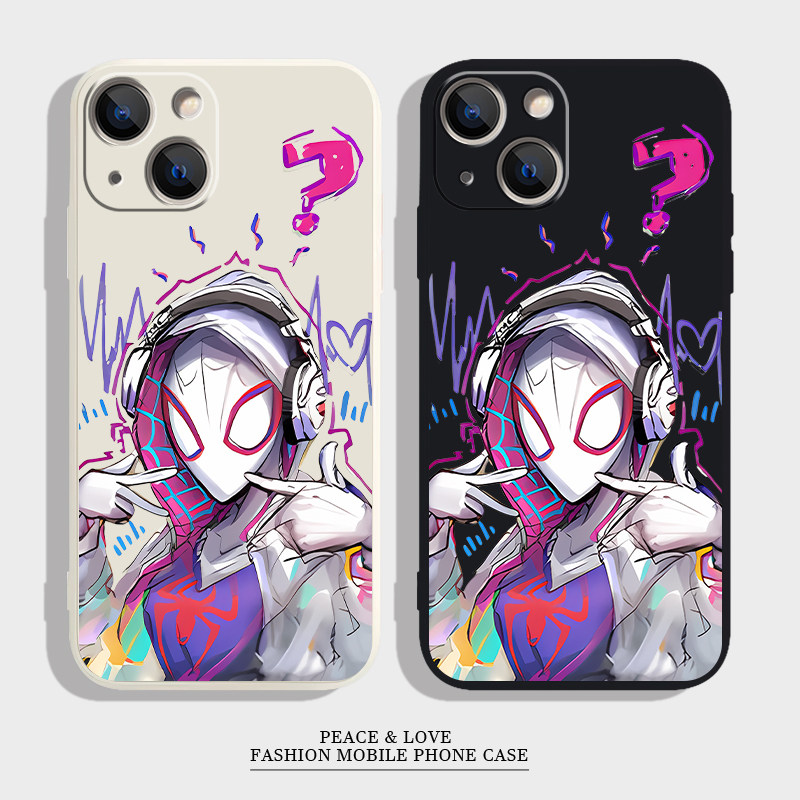 华为PURA80适用一加13T苹果17耳机格温情侣软iPhone12小众16ProMax手机壳14PLUS红米NOTE15PRO+动漫OPPOA6PRO