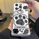 狗狗可爱狗爪iPhone14p高级感适用VIVOIQOO15硬16plus手机壳可爱带支架苹果17无边框12ProMax超薄一加13T透明
