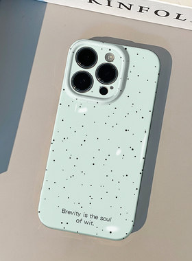 iPhone16创意波点15plus适用14ProMax小清新苹果13简约OPPOReno12手机壳硬华为Mate70菲林荣耀MAGIC7新款x90s