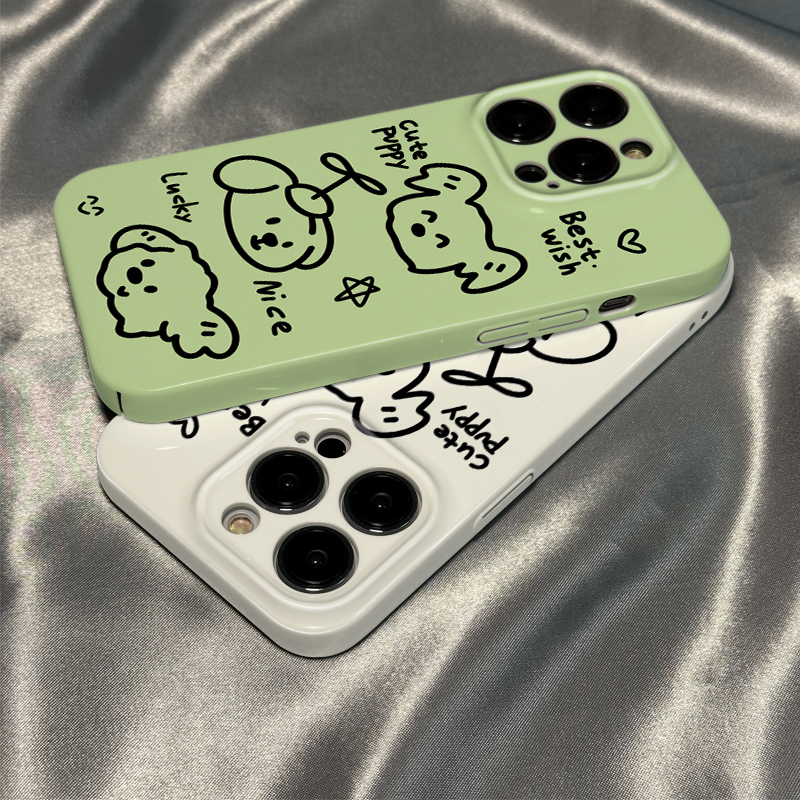 菲林13ProMax荣耀300Ultra手机壳硬14适用卡通苹果15简约小狗iPhone16E华为NOVA12可爱iQOOneo10创意一加ACE5