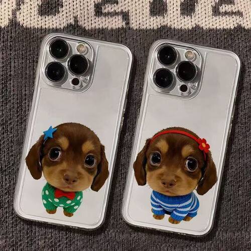 iPhone13卡通一加ACE6至尊苹果12创意OPPORENO16透明15ProMax软小米17TPRO适用14PLUS可爱手机壳情侣呆萌小狗
