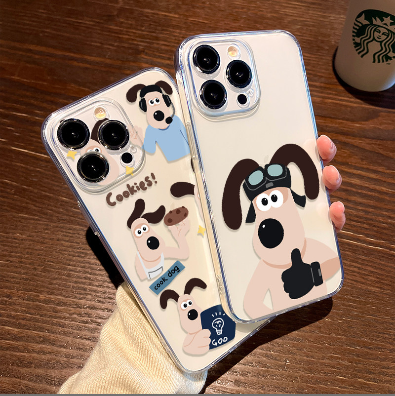 iPhone17手机壳软16ProMax点赞掌门狗红米TURBO5适用苹果15创意OPPOFindx9透明14可爱iQOOneo10ins风12高级感