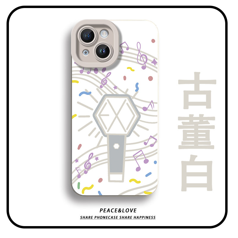 iPhone15plus瞳眼14EXO应援棒周边OPPOReno16ins风红米K90MAX创意苹果13手机壳软17ProMax适用荣耀X80I高级感
