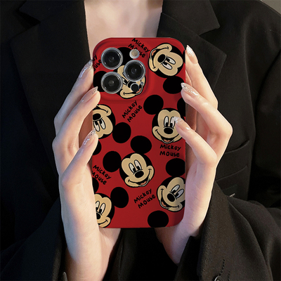 华为NOVA12Ultra适用VIVOs20满屏米奇iPhone15菲林16plus手机壳硬苹果14卡通13ProMax可爱华为Mate70新款x200