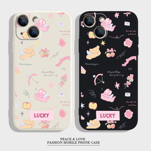 少女心苹果兔子16plus可爱红米NOTE14软ins风OPPOReno13pro适用苹果15手机壳iPhone12ProMax小清新荣耀MAGIC7