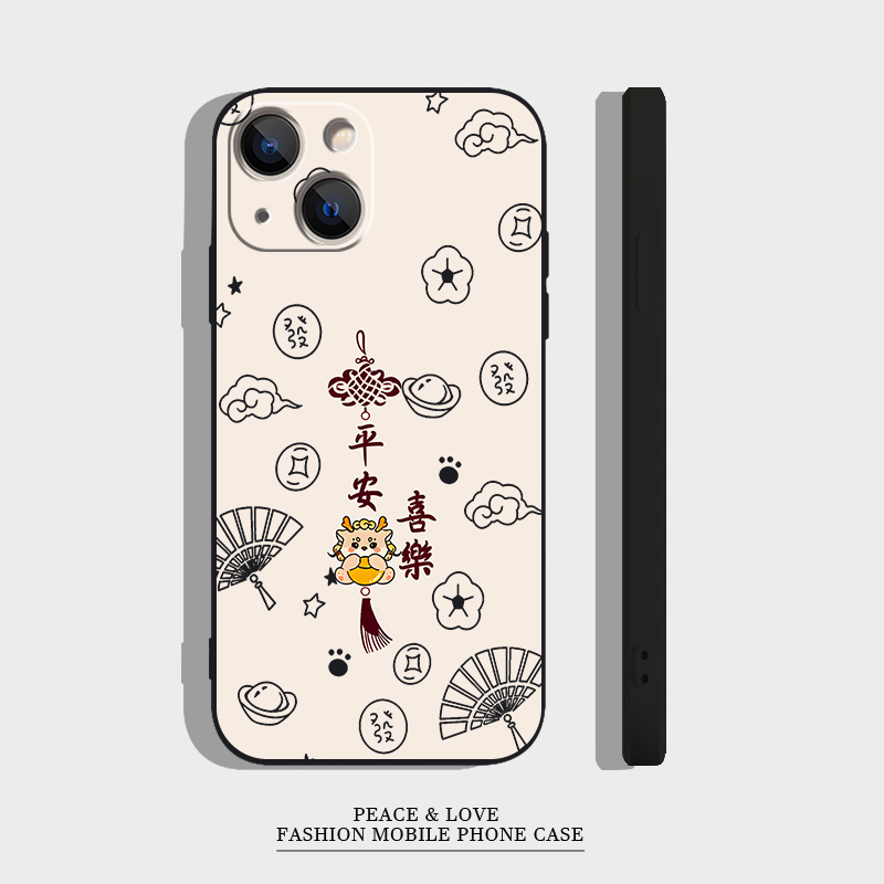 华为畅享60x手机壳12喜乐中国结小米15ULTRA软ins风VIVOiQOO13适用iPhone16e创意苹果14ProMax简约VIVOS20PRO