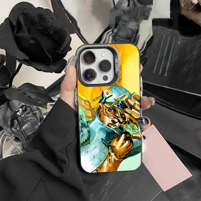 苹果16e卡通jojo迪亚哥彩银iPhone13适用小米CIVI5PRO小众12promax手机壳15plus硬OPPOReno14创意一加ACE5pro
