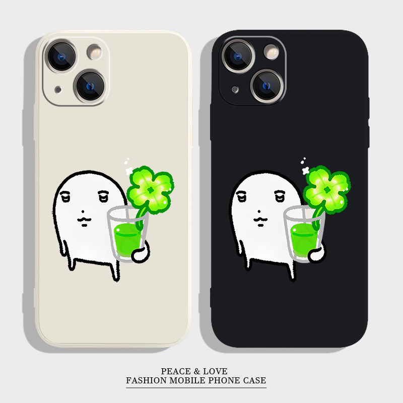 OPPOFINDX8S适用苹果13新款搞怪RENO14抽象四叶草情侣16p软iPhone17手机壳12ProMax荣耀畅玩70PLUS创意一加15,3C数码配件,手机保护套/壳,淘宝优惠券,粉丝福利购,淘宝优惠卷