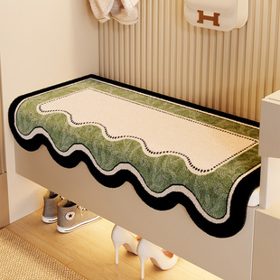 家用沙发卡座软包坐垫2026新款毛绒换鞋凳垫入户门进门玄关鞋柜垫