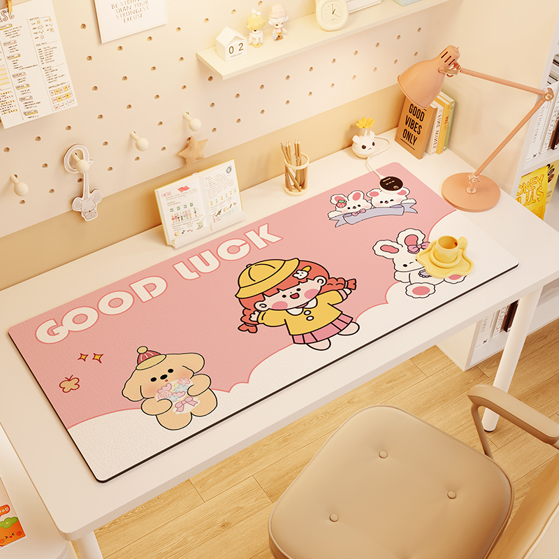 少女心加热鼠标垫超大宿舍桌面垫