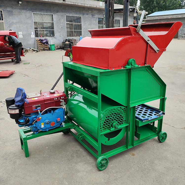 鲜花生脱粒机 柴配覆盆子花生摘果机 自动进料省人力操作简单