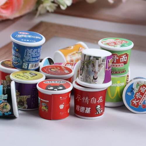 多款样式微型桶装速食仿真食玩配件迷你方便面模型 DIY 手作挂件