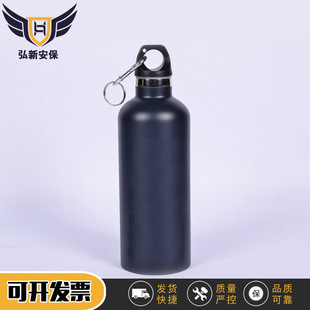 不锈钢保安单位配发真空保温圆水壶 保安防摔双层保温水壶巡逻